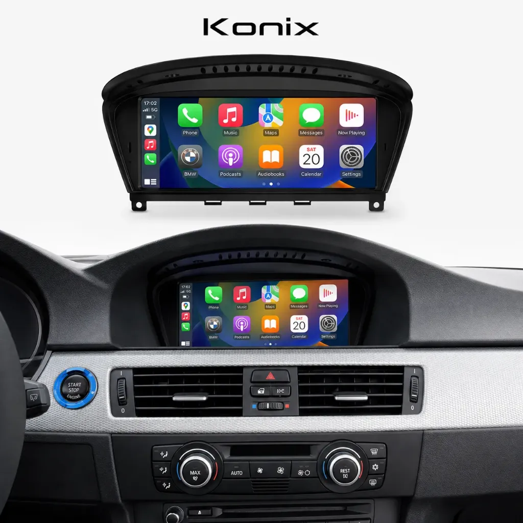 Konix 8.8-Inch Linux Car Screen for BMW 3 Series E90 2009-2011 / BMW 5 Series E60 2009-2010 – CIC System