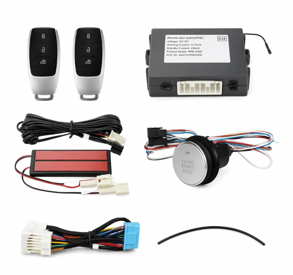 Smart Key Push Start/ Keyless Entry  System for Mercedes-Benz E-Class Coupe C207 / Cabriolet A207 (2009–2012), C-Class W204 (2008–2015), and GLK X204 (2008–2012) BZ02
