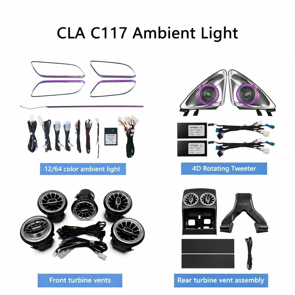 Full Interior Ambient Light Kit for Mercedes-Benz CLA C117 / X117 (2013–2019)