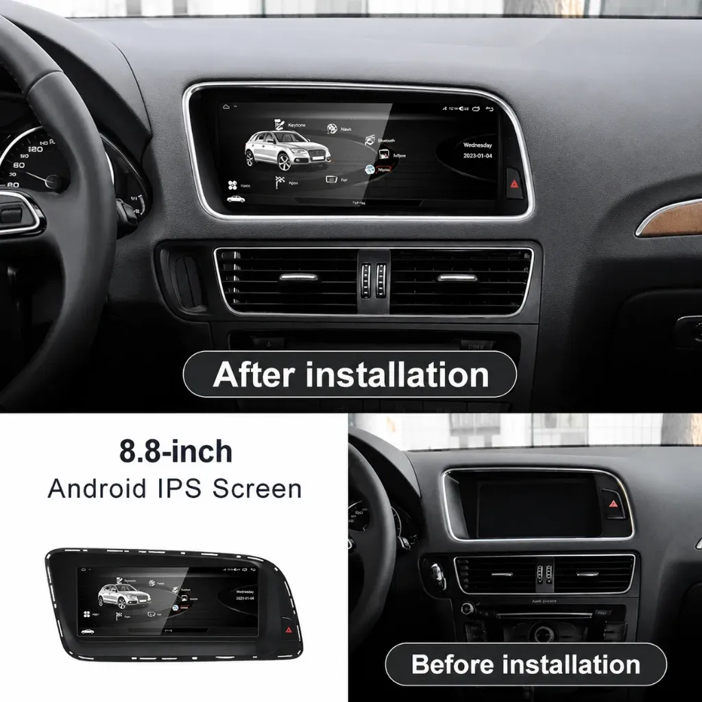 Konix 8.8-Inch Linux Car Screen for Audi Q5 2010–2017 (LOW)