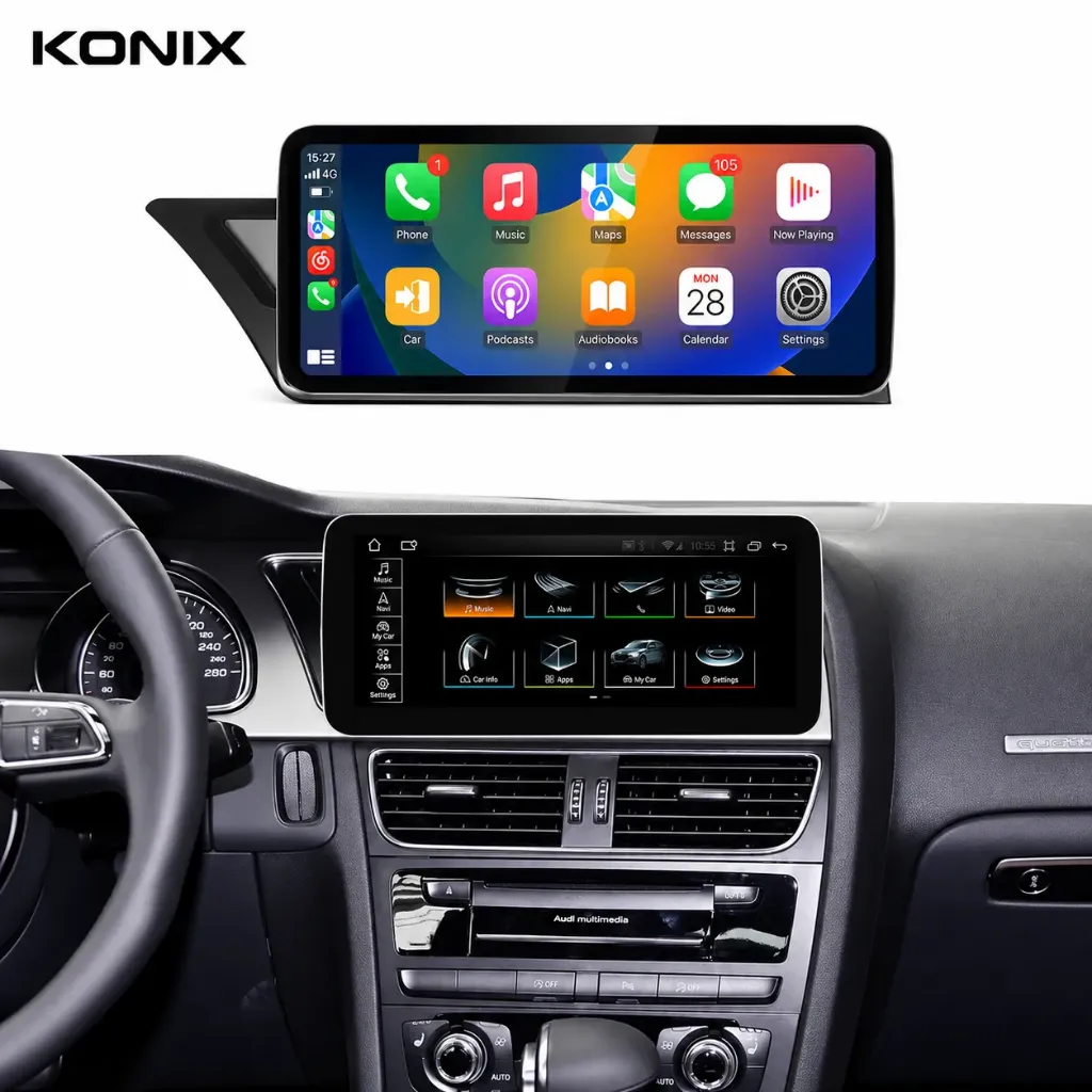 Konix 10.25-Inch Linux Car Screen for Audi A5 2008–2016 (High)