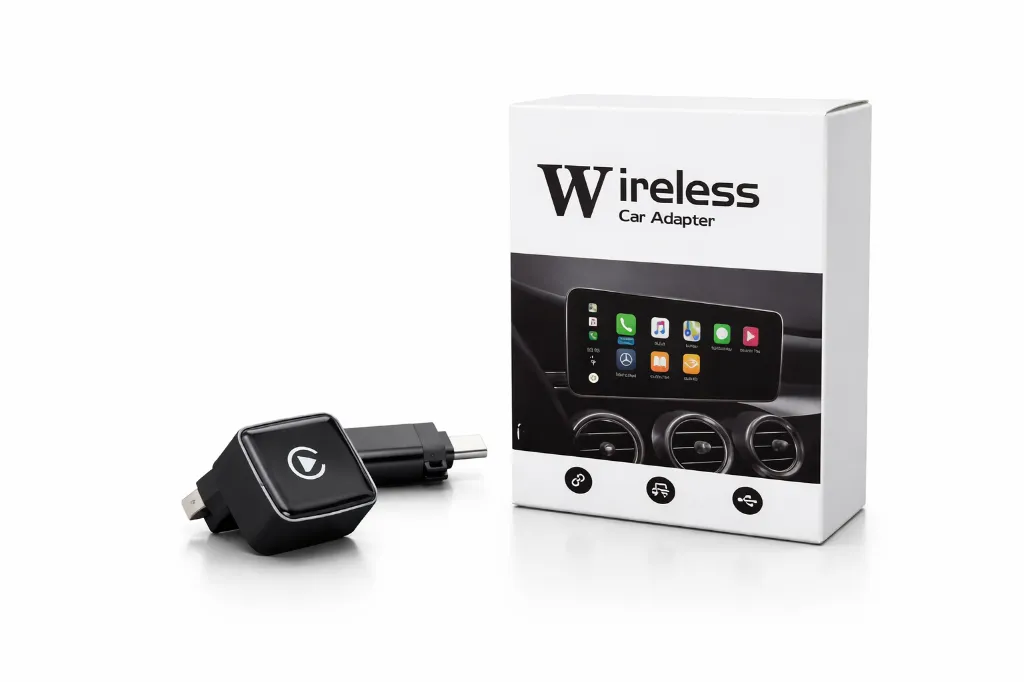 جهاز تحويل كاربلاى و اندرويد اوتو من سلكى الى لاسلكى